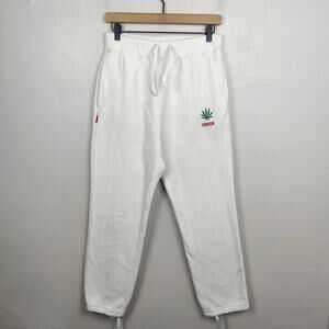 Wacko Maria Guilty Parties High Times Sweatpants Mens XXL (Fits Medium) White